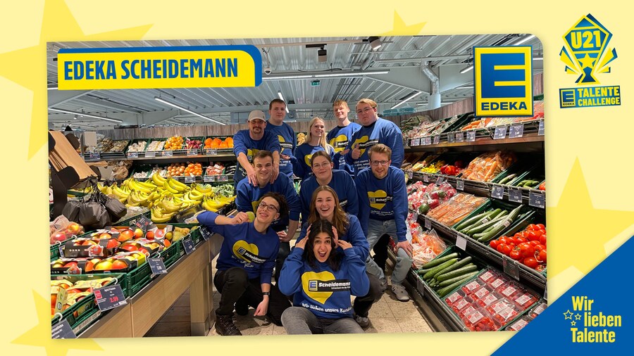 EDEKA U21 TeamAward Teamfoto EDEKA Scheidemann
