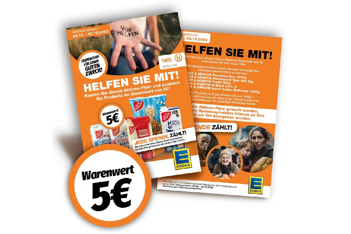 Tafel, Spende, Aktion