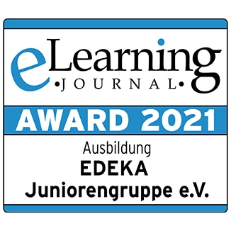 Auszeichnung für den AzubiGuide: eLearning Award 2021, Kategorie Ausbildung