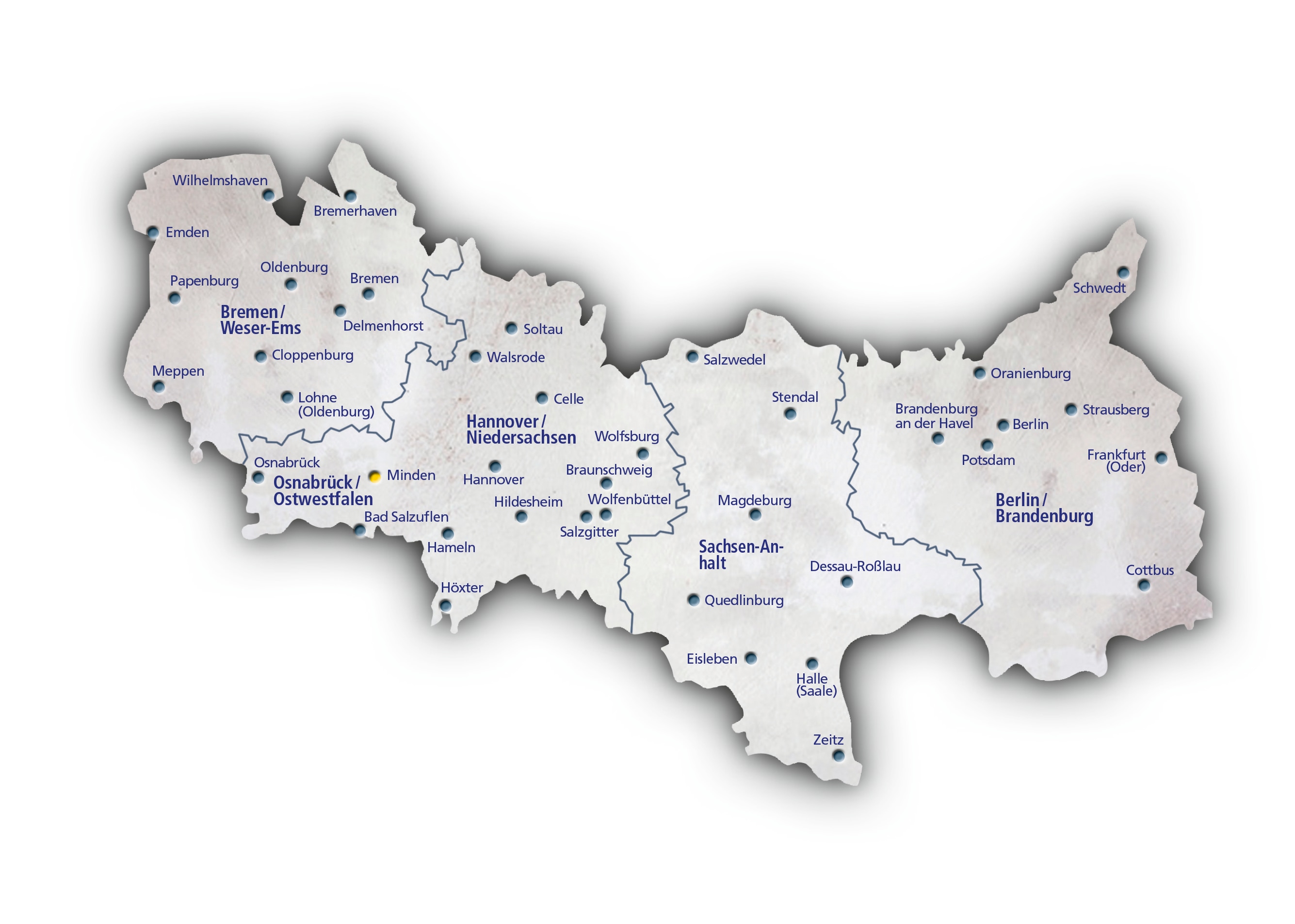 Absatzgebiet Edeka Minden-Hann