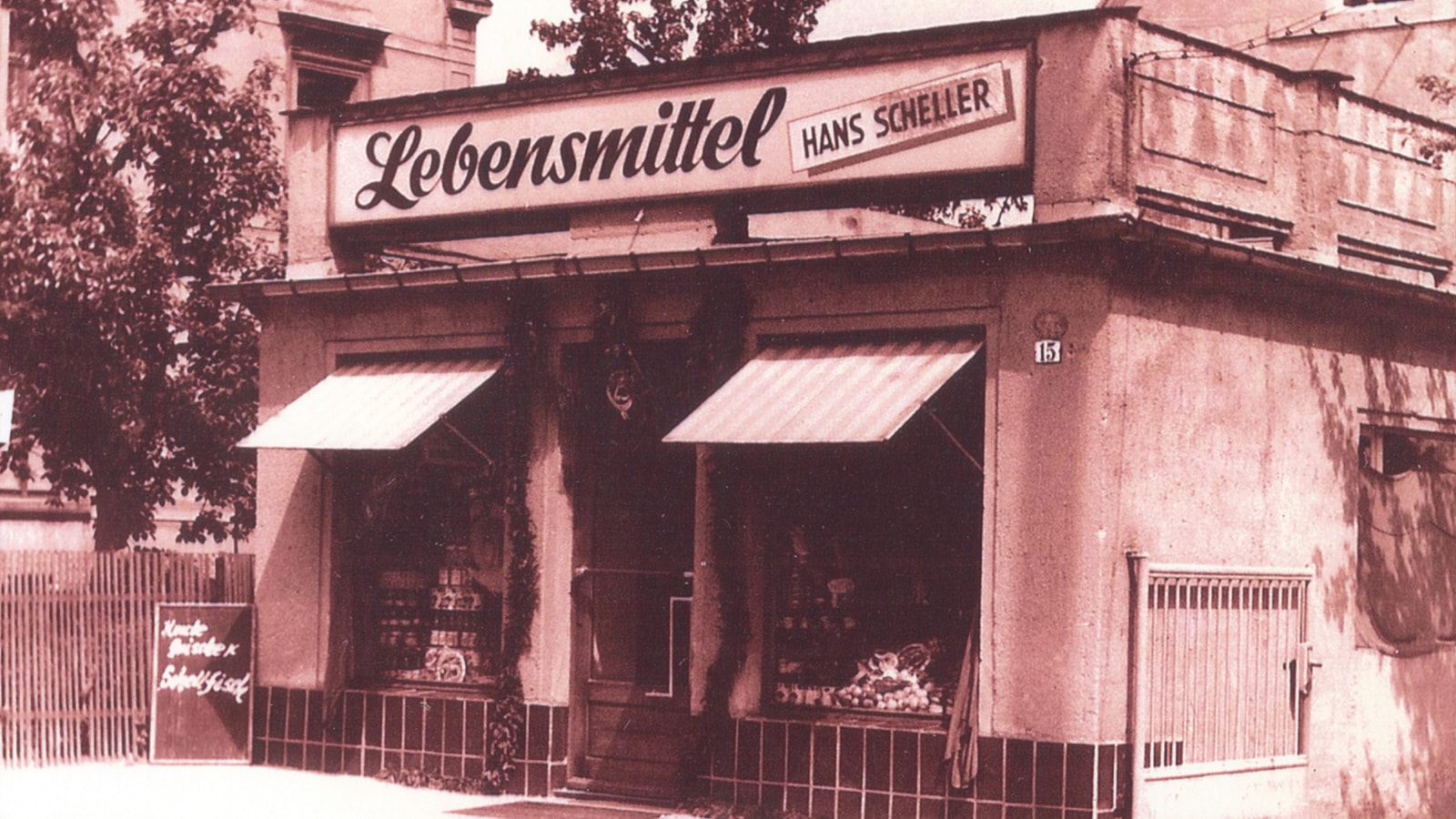 Ansicht historischer Edeka Markt
