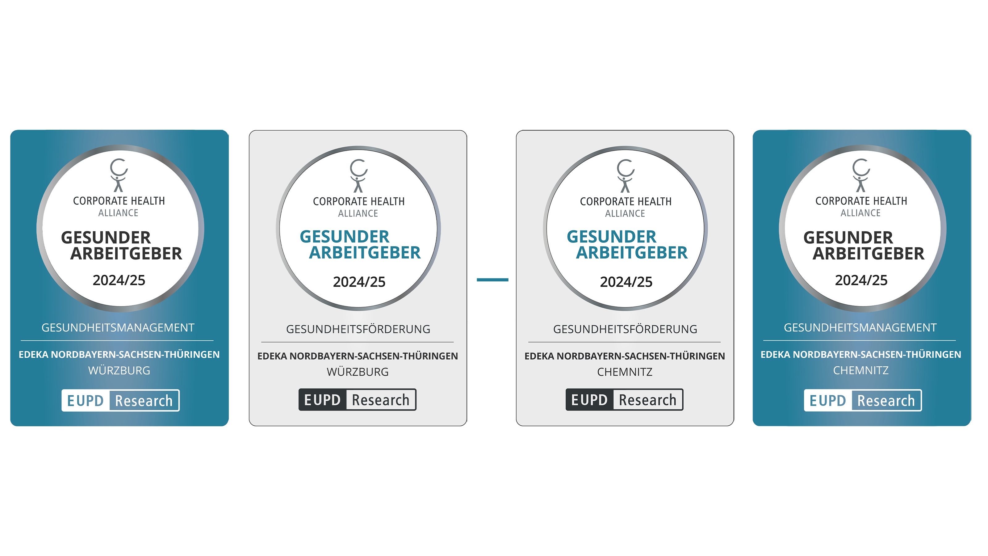 Logos Auszeichnung Gesunder Arbeitgeber