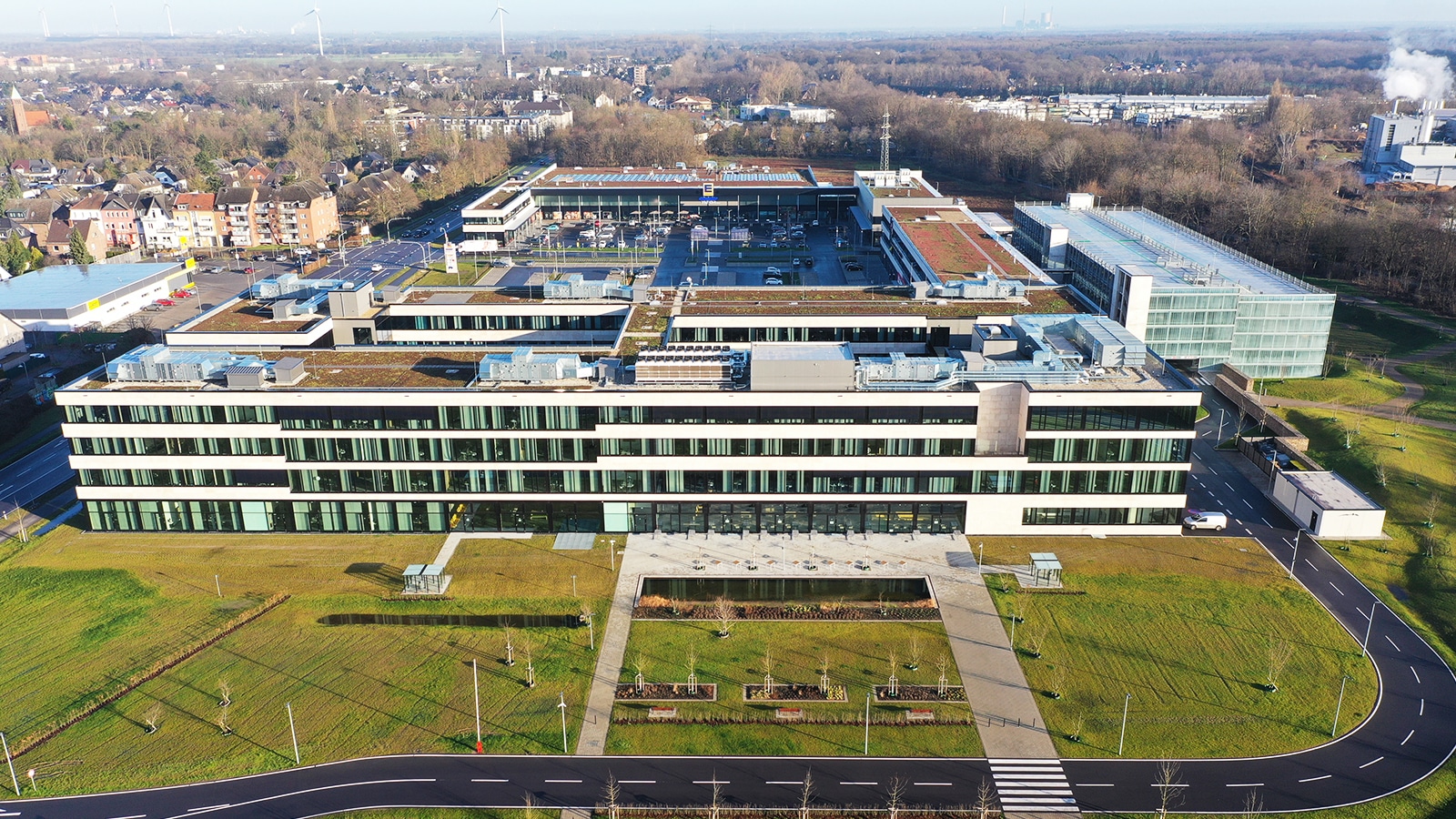 Außenansicht der Verwaltung in Moers