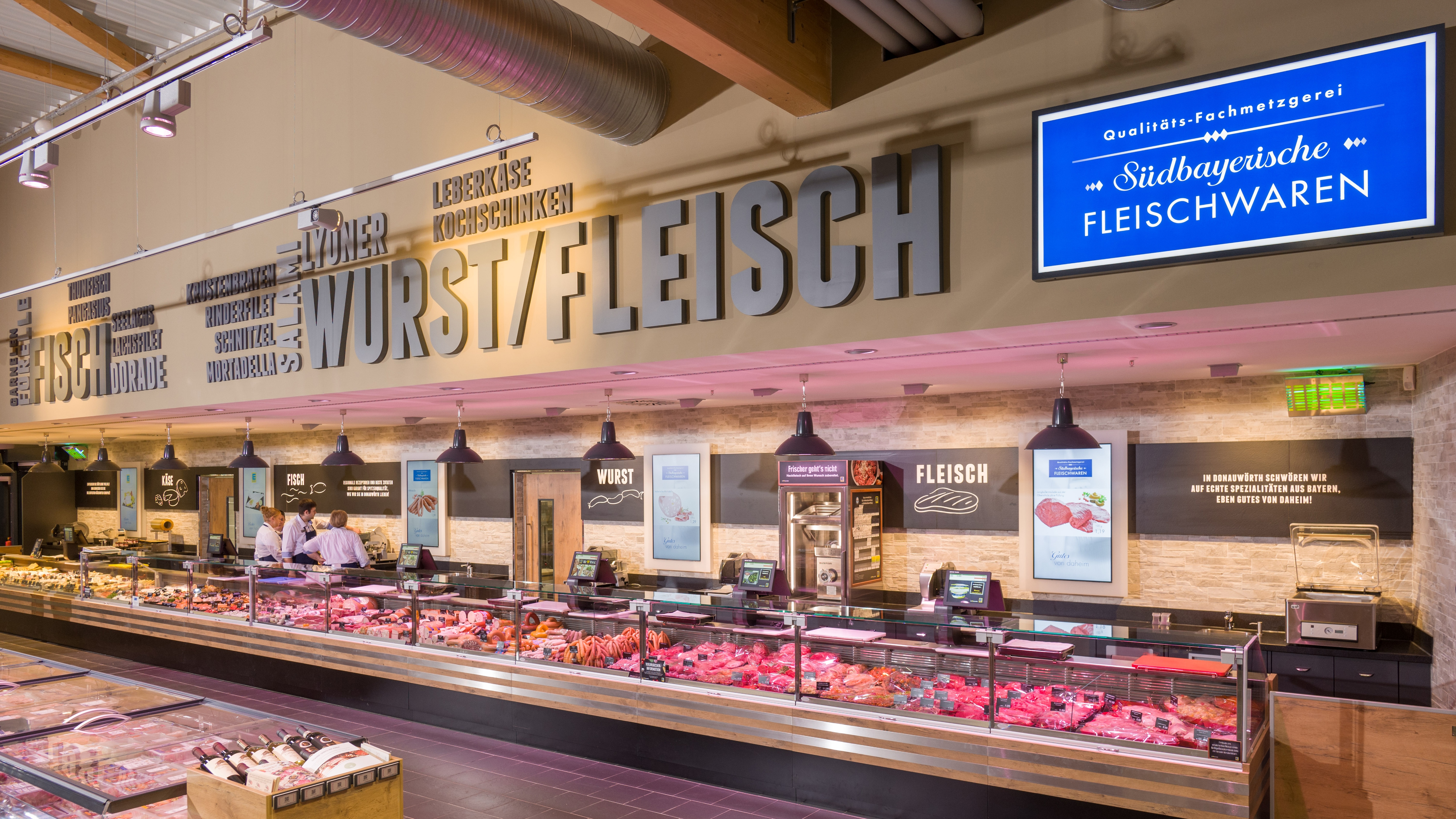 Innenansicht SBF Fleischtheke