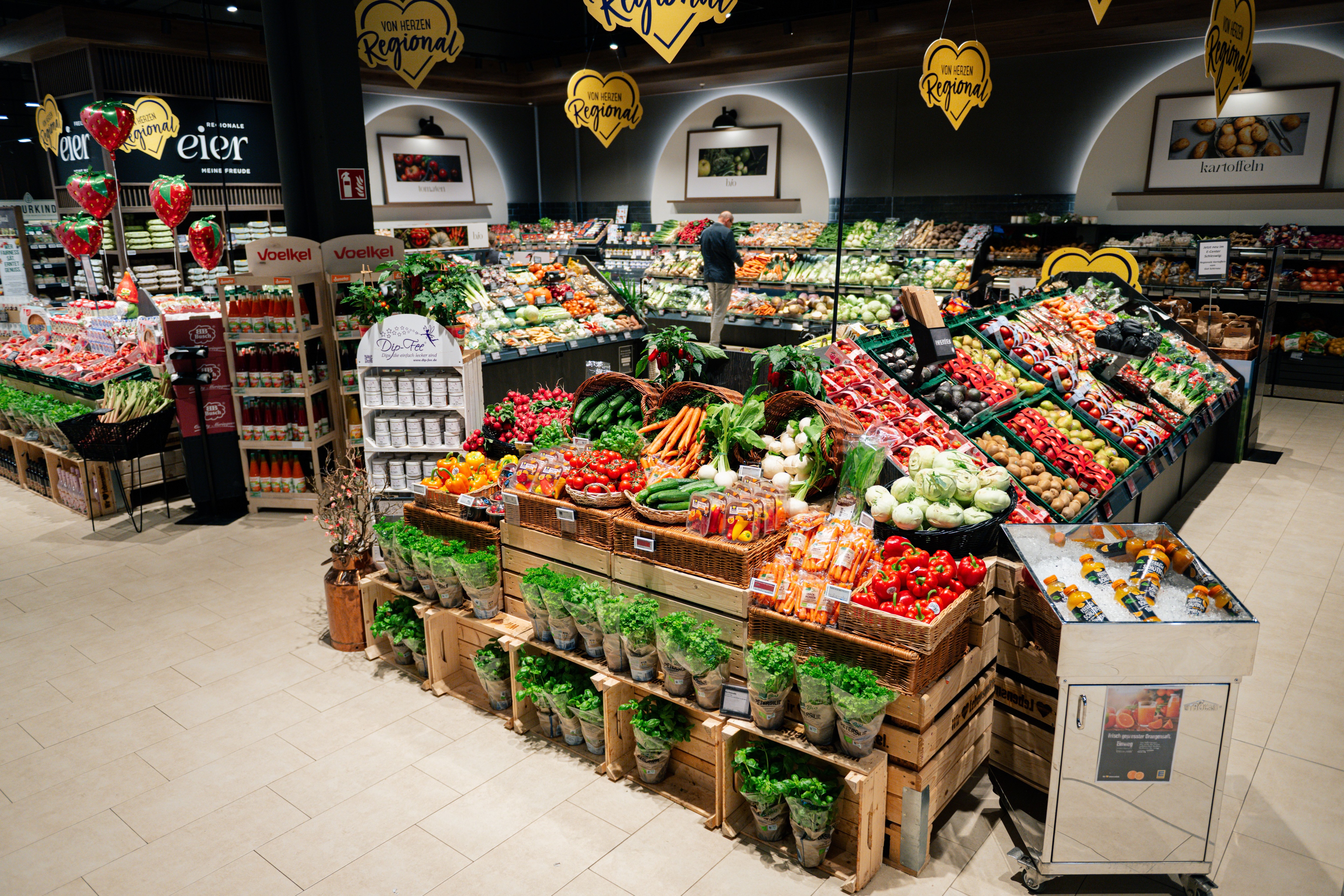 Obst und Gemüseabteilung 
