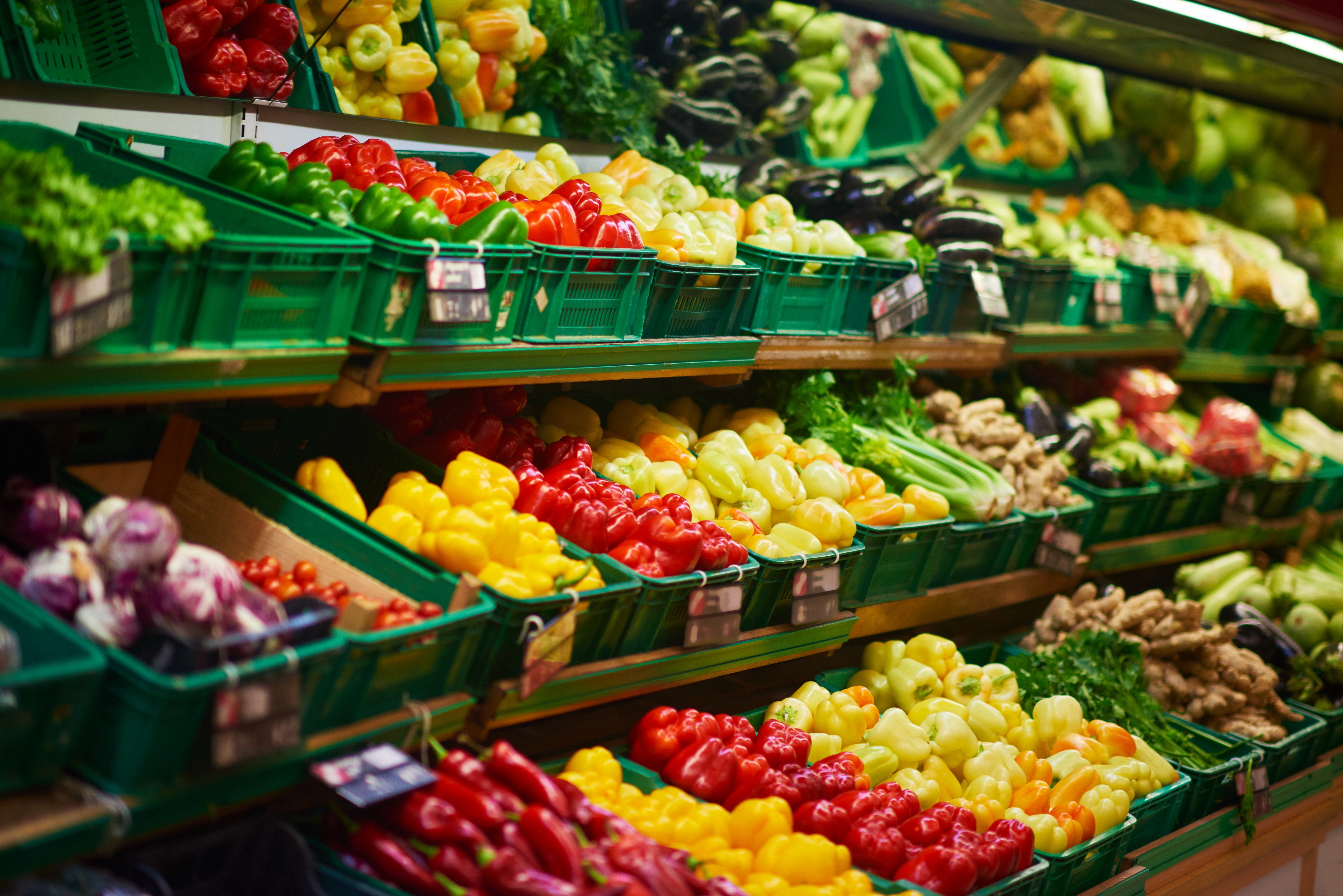 Obst- und Gemüseabteilung 