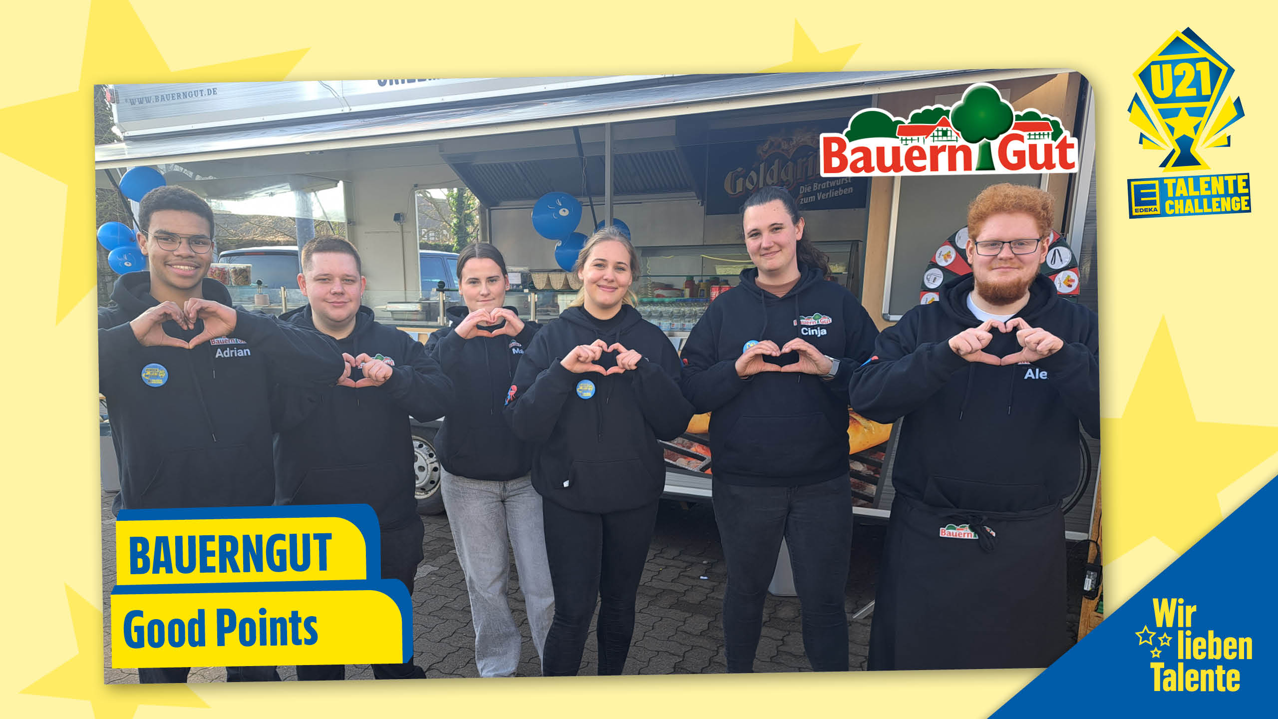 EDEKA U21 TeamAward 2025 Teamfoto Bauerngut "Good Points"