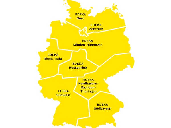 EDEKA Wissensportal - Deutschlandkarte