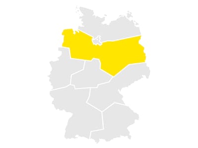 EDEKA Wissensportal - Deutschlandkarte Region MH