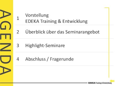 Übersicht der Inhalte des T&E Live Moduls