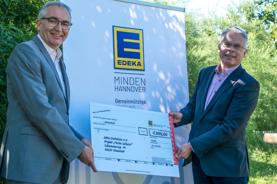 Spendenübergabe EDEKA Minden-Hannover Stiftung_Projekt Inklusion und Ferien