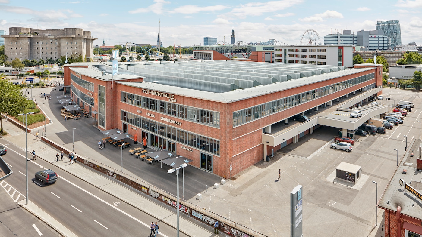 Rindermarkthalle von oben