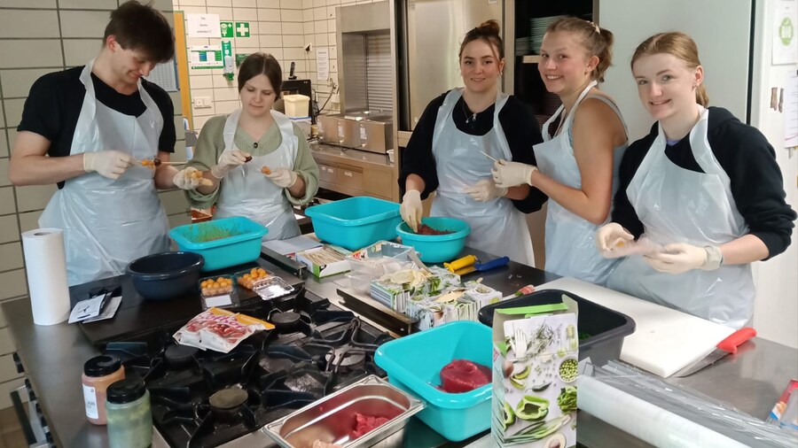 Gemeinsames Kochen, Gruppenfoto