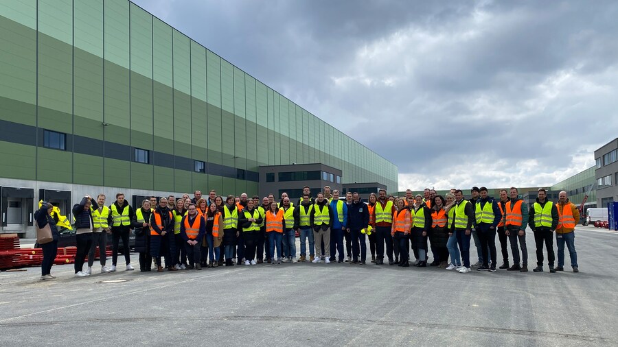 Gruppenfoto vor Lager