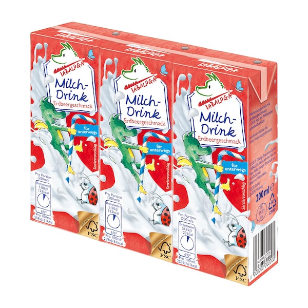 EDEKA Tabaluga Milch-Drink Erdbeere