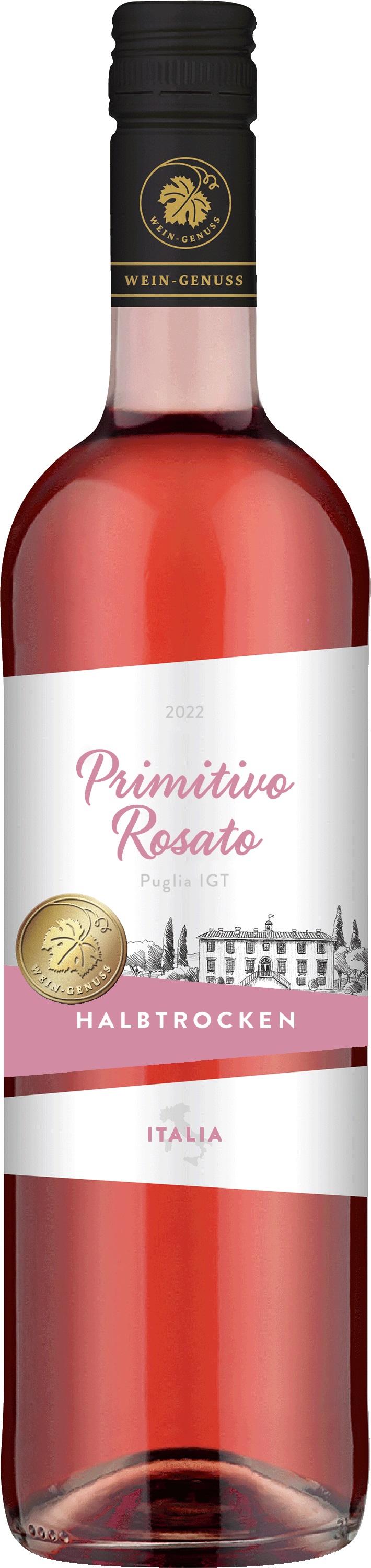 Wein-Genuss Primitivo IGT Rosato Puglia Roséwein