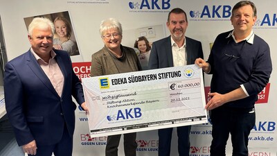 EDEKA Südbayern Stiftung spendet 60.000 Euro an AKB 