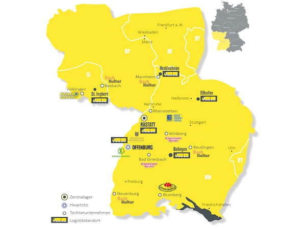 EDEKA SÜdwest Abstazgebiet Region Südwesten 