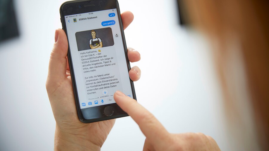 EDEKA Südwest Jahresbericht 2020: Leistungen des Großhandels für den Einzelhandel, dazu gehört auch der Messenger Bot Ede K.