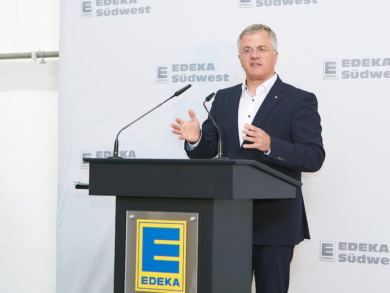 EDEKA Südwest Hands Jürgen Pütsch Oberbürgermeister Rastatt Grundsteinlegung Zentrallager