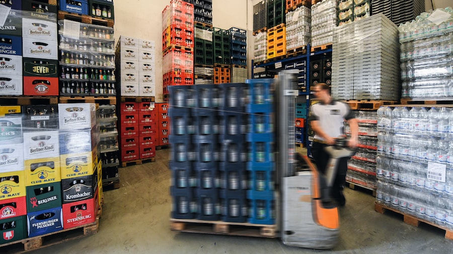 Getränke-Mehrweg, Mehrwegkisten, Leergut, Lager