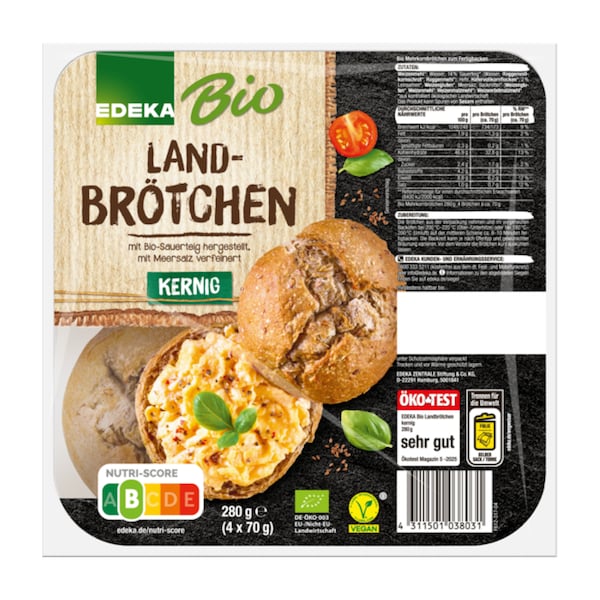EDEKA Bio Landbrötchen Kernig