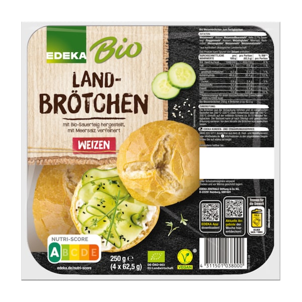 EDEKA Bio Landbrötchen Weizen