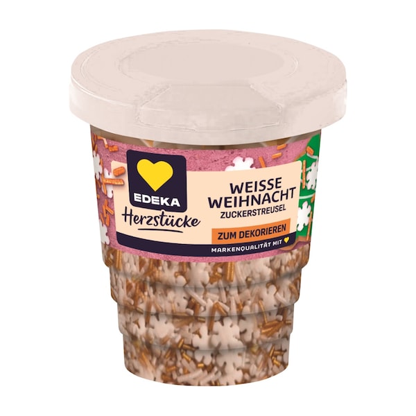 EDEKA Herzstcke Zuckerstreusel Weie Weihnacht