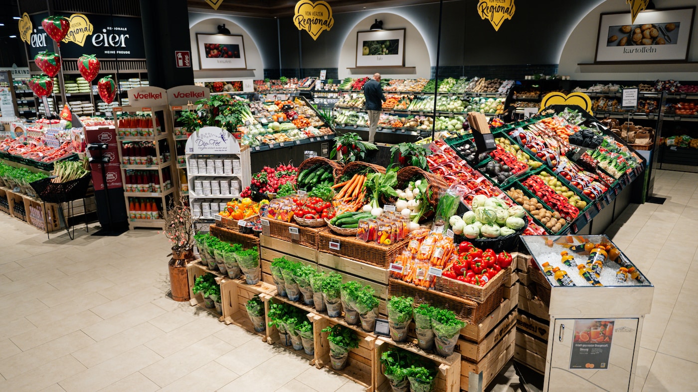 Obst und Gemüseabteilung 