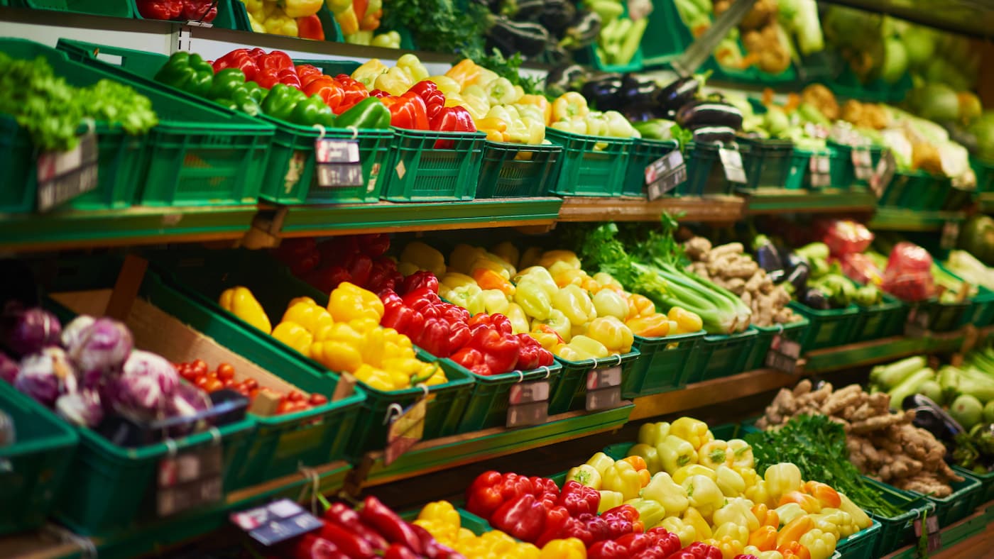 Obst- und Gemüseabteilung 