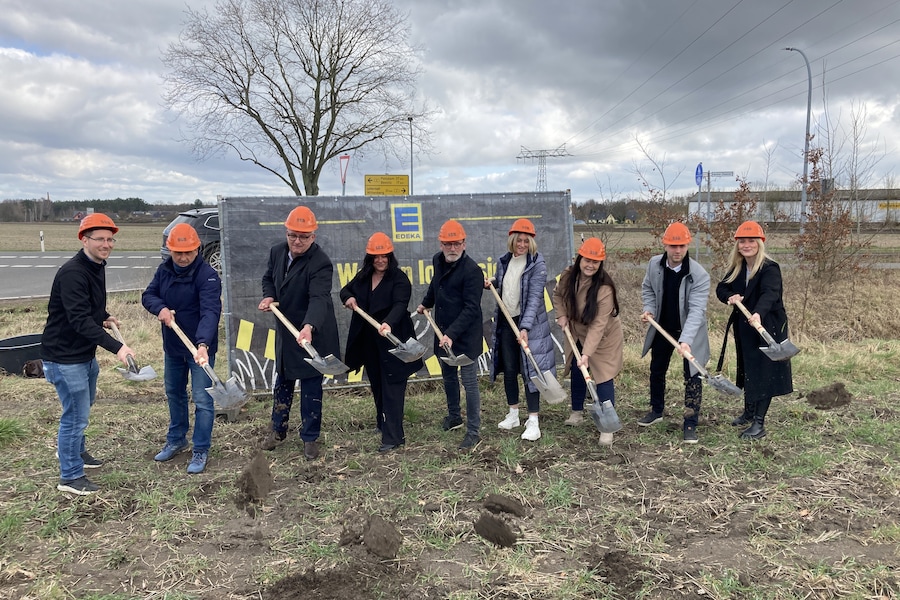 Treuenbrietzen Spatenstich EDEKA Mahnke