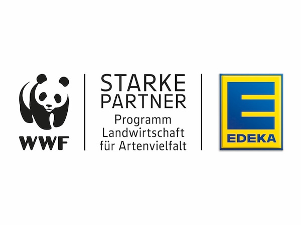 Partnerschaftslogo Landwirtschaft für Artenvielfalt EDEKA WWF