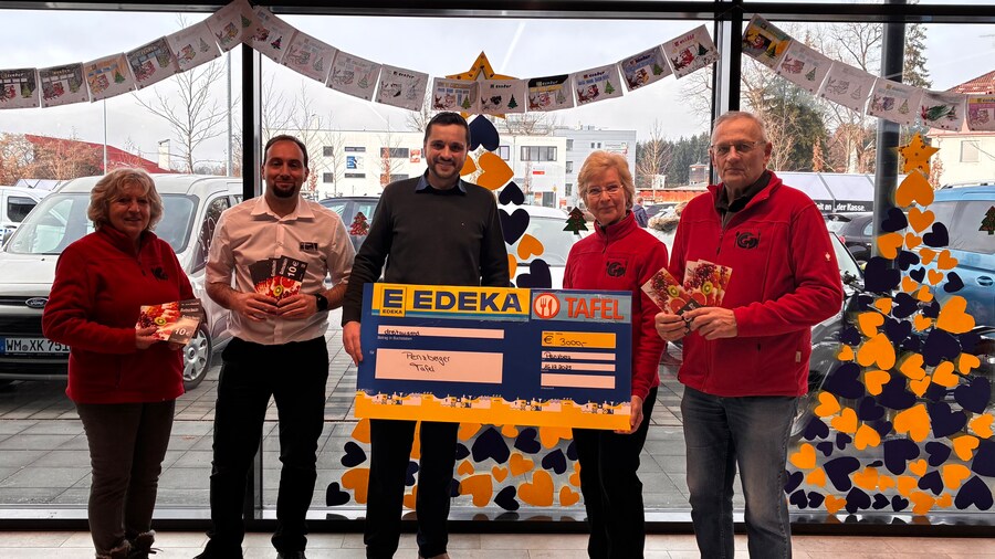 Tafel Penzberg mit Bezriksleiter Herr Dildin